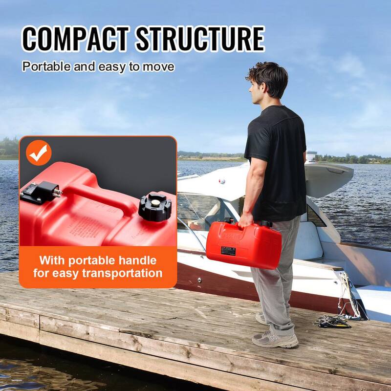 VEVOR Marine Fuel Tank, 3.17 Gal., Portable Boat Fuel Gas Tank for Outboard Engine Boats, Outboard Marine Boat Fuel Tank - CYCYXWS3GAL0FPMRNV0-802