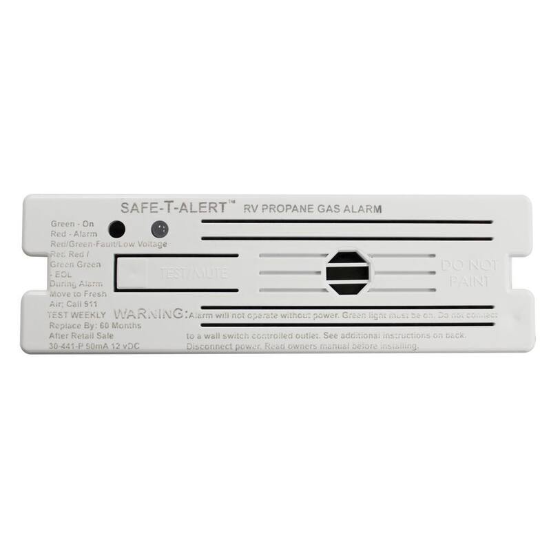 MTI Industries Classic Propane/LP Gas Alarm - 12-Volt, 30 Series Surface Mount, White - 30-441-P-WT