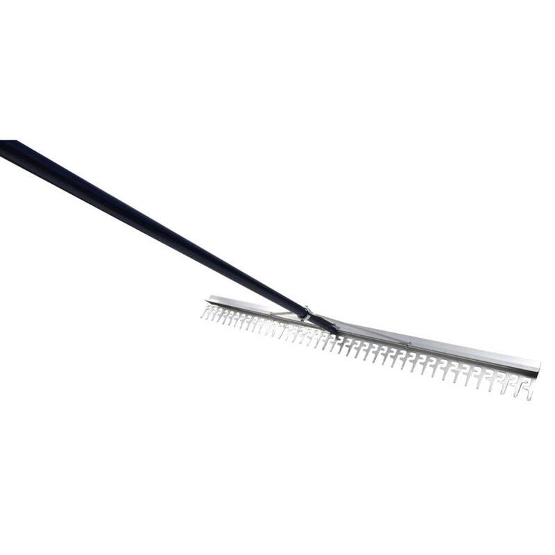 Extreme Max 48 in. Commercial-Grade Screening Rake for Beach and Lawn Care with 66 in. Handle - 3005.4236
