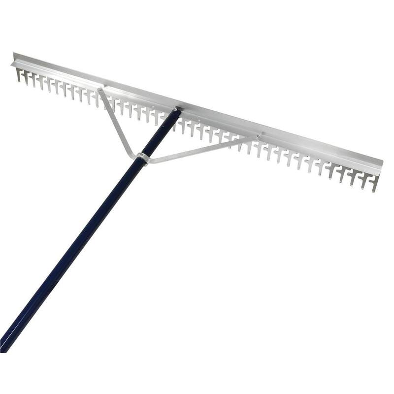 Extreme Max 48 in. Commercial-Grade Screening Rake for Beach and Lawn Care with 66 in. Handle - 3005.4236