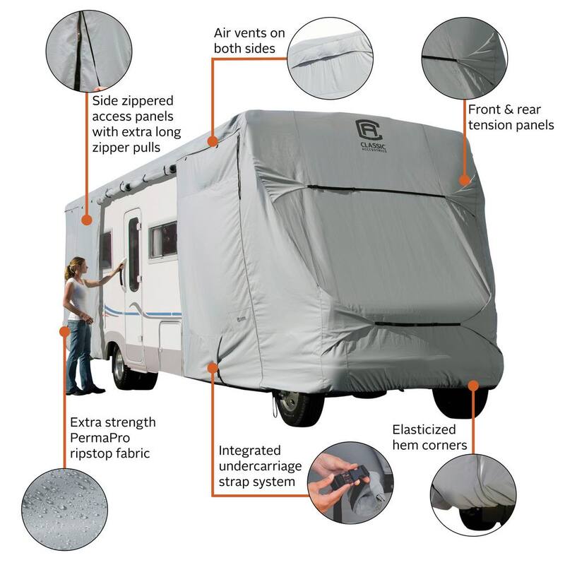 Classic Accessories PermaPro 23 to 26 ft. Class C RV Cover - 80-129-161001-00