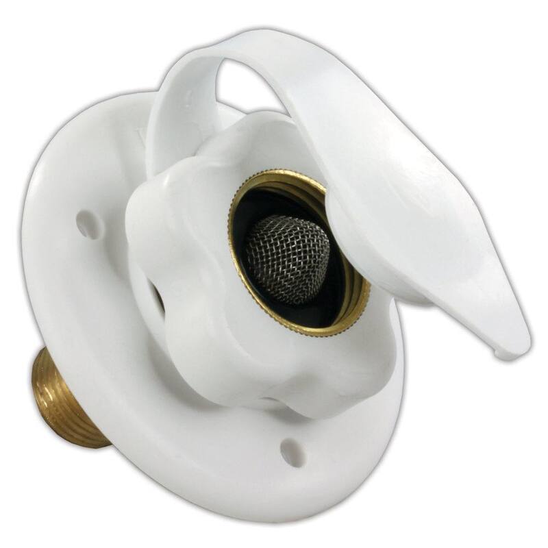 JR Products City Water Flange - White - 160-85-A-26-A