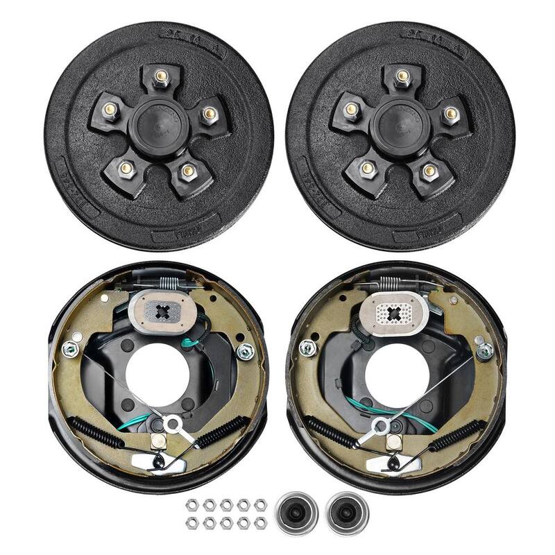 VEVOR Trailer Hub Drum Kits 5 on 4.5 in. B.C. with 10 in. x 2.25 in. Electric Brakes, Self-Adjusting Trailer Brake Assembly - TCDZCC10225YXT7IHV9-730