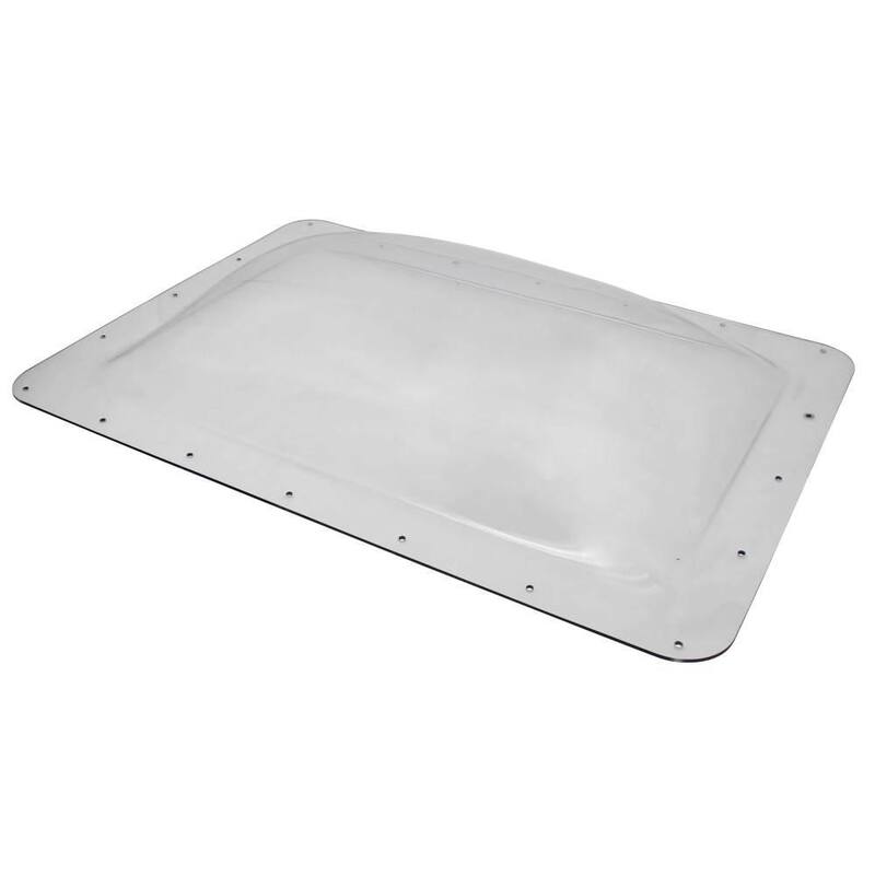 Quick Products Premium Heavy-Duty RV Skylight - 14 in. x 22 in. x 4 in., Clear - QP-RVSC