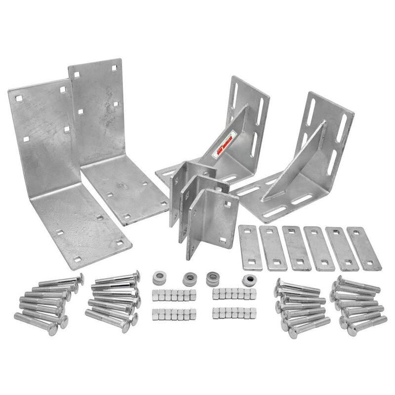 Extreme Max Heavy-Duty 90-Degree Corner Dock Hardware Kit (1/2 Box) - 3005.5522