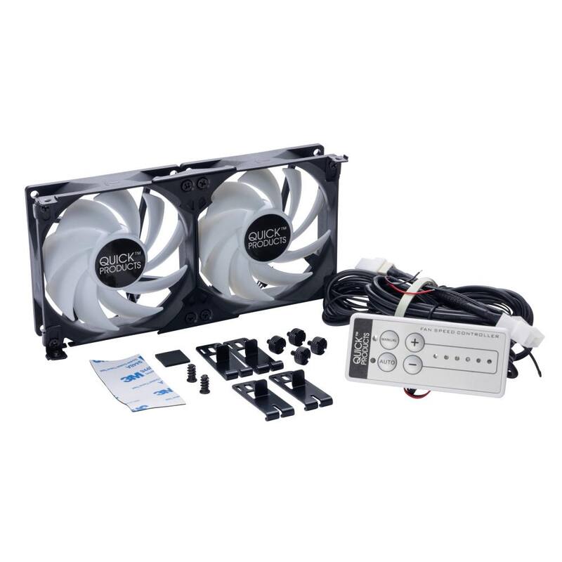 Quick Products RV Refrigerator Vent Cooling Fan - 90mm - QP-RFVCF90