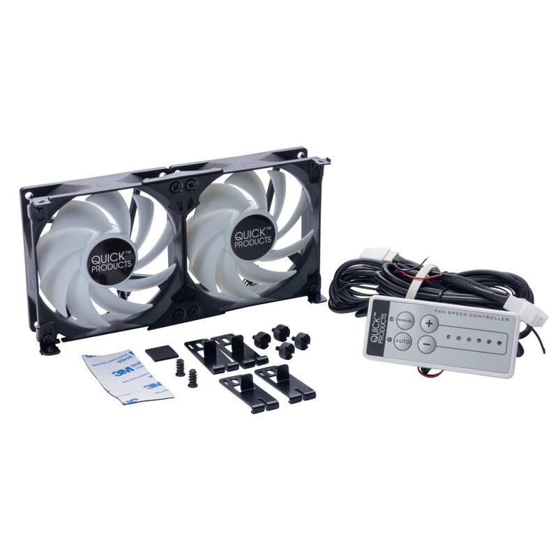 Quick Products RV Refrigerator Vent Cooling Fan - 90mm - QP-RFVCF90
