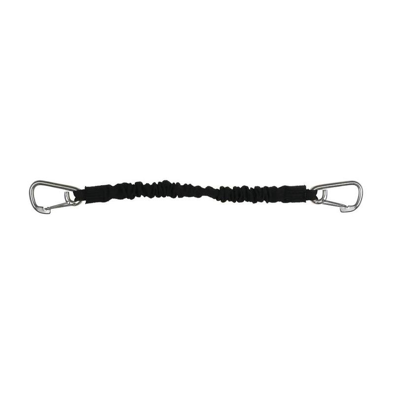 Extreme Max BoatTector High-Strength Line Snubber and Storage Bungee, Value 2-Pack - 12 in. with Medium Hooks, Black - 3006.2879