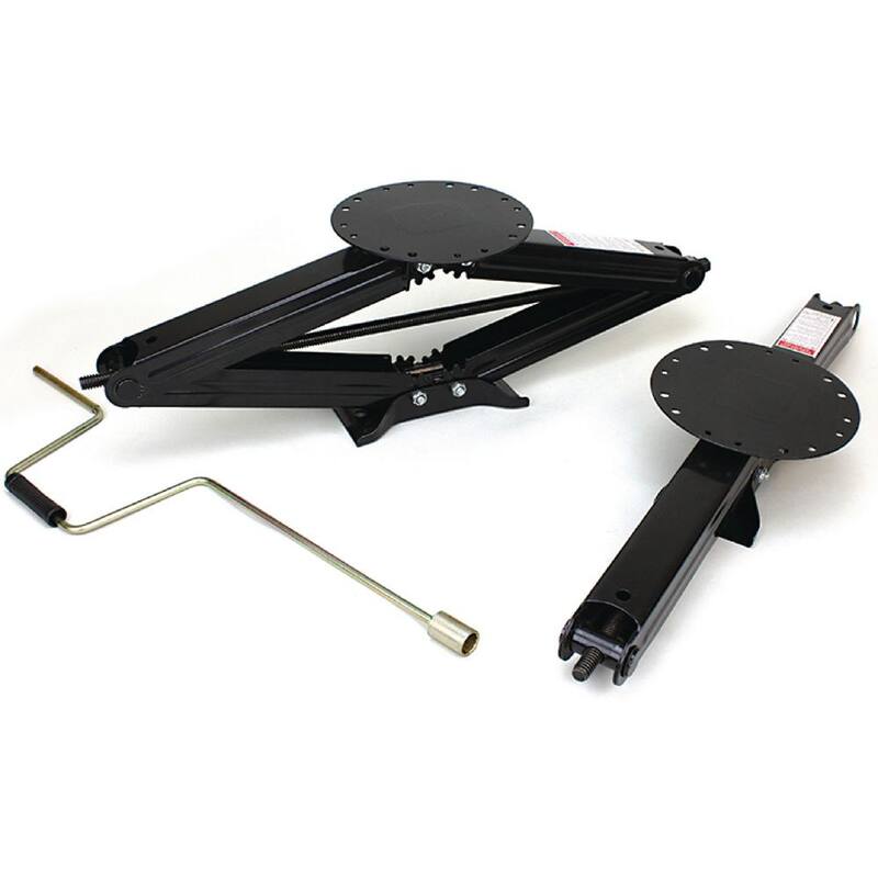 Lippert 30 in. Stabilizer Scissor Jack With 6,000 lbs. Load Capacity with Crank Handle (2-Pack) - 285344