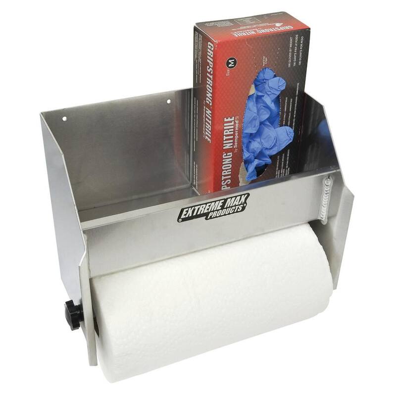 Extreme Max Aluminum Hand Cleaning Station Organizer for Enclosed Race Trailer, Shop, Garage, Storage - 5001.6035