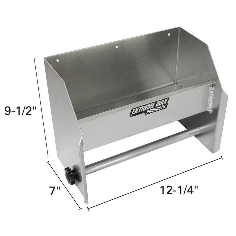 Extreme Max Aluminum Hand Cleaning Station Organizer for Enclosed Race Trailer, Shop, Garage, Storage - 5001.6035