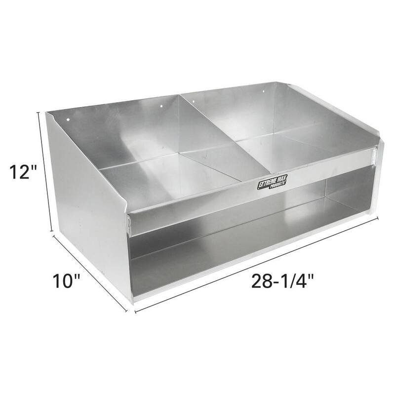 Extreme Max Double Aluminum Helmet Bay Cabinet with Storage - 5001.6038