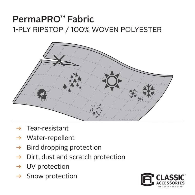 Classic Accessories Over Drive PermaPRO Extra Tall 5th Wheel Trailer Cover, Fits 37 ft. - 41 ft. RVs - 80-187-191001-00