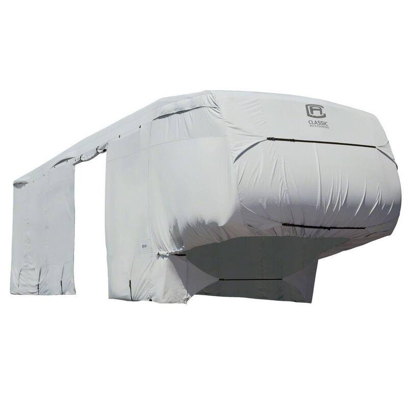 Classic Accessories Over Drive PermaPRO Extra Tall 5th Wheel Trailer Cover, Fits 37 ft. - 41 ft. RVs - 80-187-191001-00