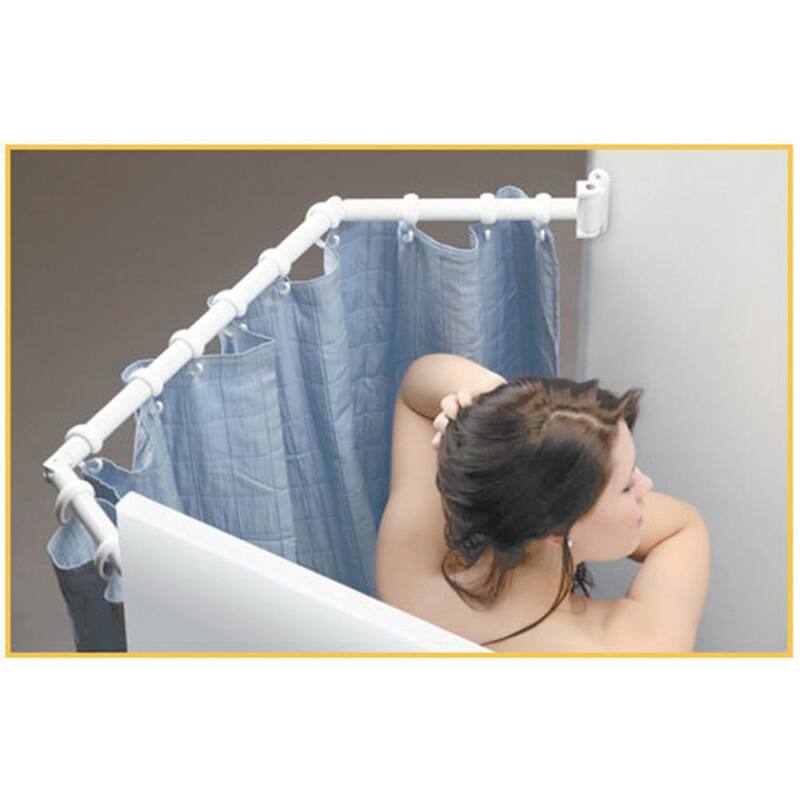 Stromberg Carlson Products RV Extend-A-Shower For 35 in. to 42 in. Openings - White - EXT-3542