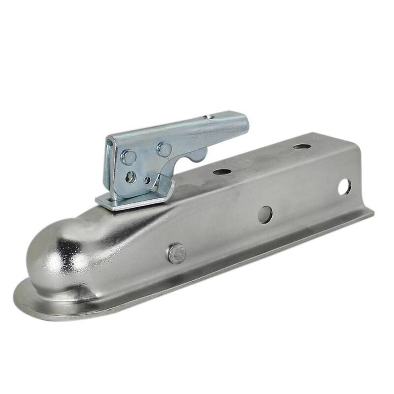 Quick Products Zinc Trigger-Style Trailer Coupler - 2 in. Ball, 2 in. Channel - 3,500 lbs. - QP-HS3023Z