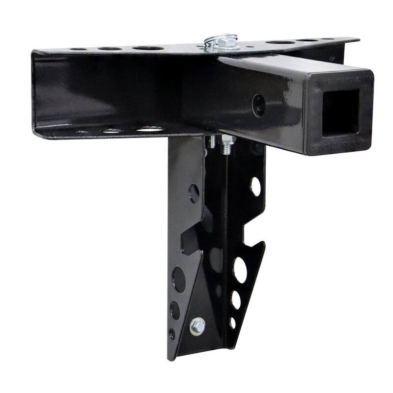 Quick Products Pivoting Wall-Mount Receiver Rack Storage Device for Bike Racks, Cargo Carriers and Hitch-Mount Accessories - QP-PWMRR