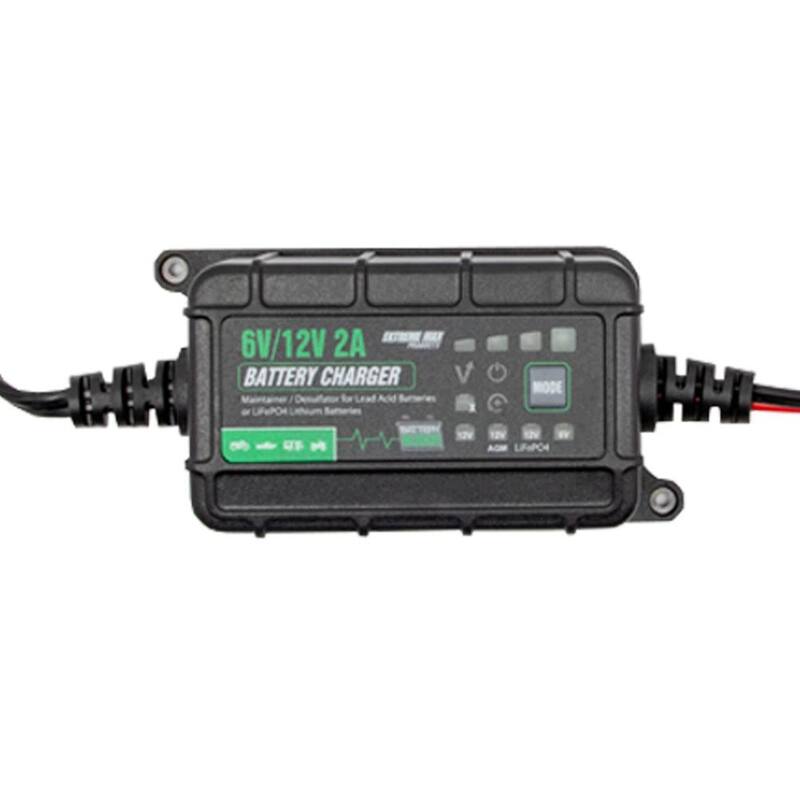 Extreme Max 2A Battery Charger Maintainer Desulfator for 12-Volt & 6-Volt Car Marine Outdoor Power Sport Batteries - 1229.4028