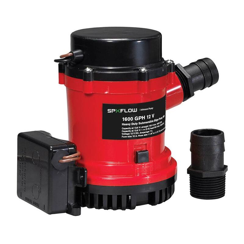 Johnson Pump Auto Pump with Ultima Switch - 1600 GPH, 12-Volt - 01674-001