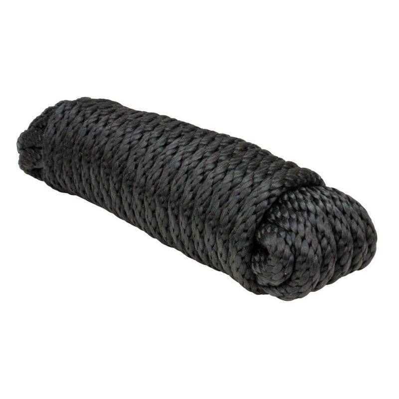 Extreme Max Solid Braid MFP Utility Rope - 3/8 in. x 100 ft., Black - 3008.0022