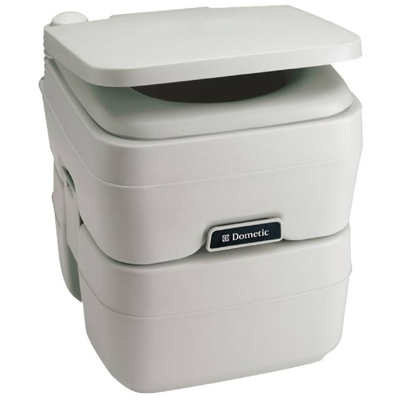 DOMETIC 5.0 Gal. SaniPottie Portable Toilet with Mounting Brackets and 1.5 in. MSD Fittings in White - 311196506