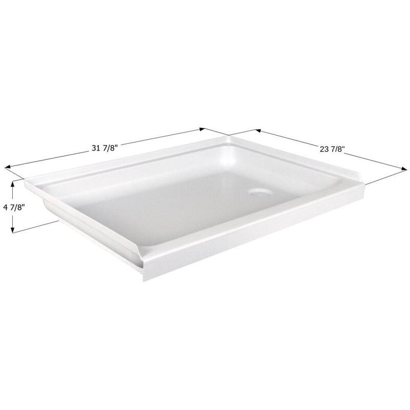 ICON Shower Pan Assembly SP2432RH-PW, Right Hand Drain - 15238