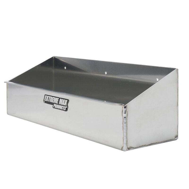 Extreme Max Aluminum 6-Quart Liquids Storage Shelf - Holds Six 1 qt.t Bottles - 5001.6208