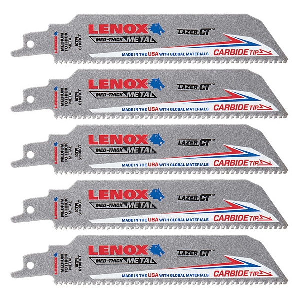 Lenox 10 TPI Reciprocating Saw Blade, 5 PK - LXAR6110CT