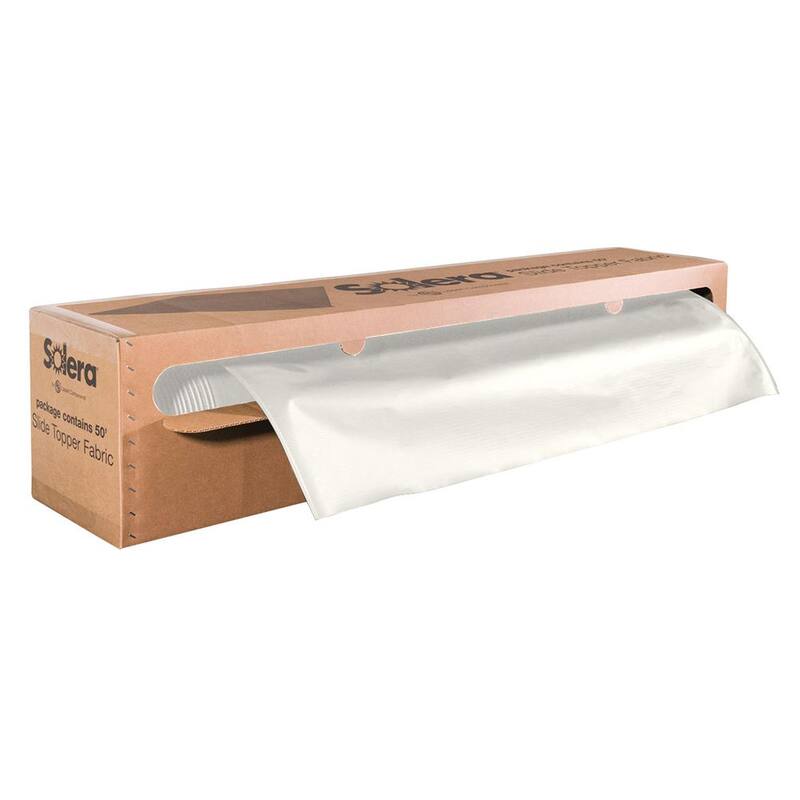 Lippert Components Universal Slide Topper Replacement Cut-To-Fit Fabric - White - 432252