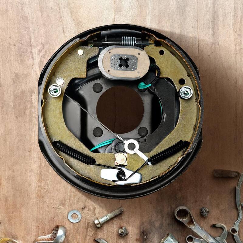 VEVOR Electric Trailer Brake Assembly, 10 in. x 2.25 in., 1 Pair Self-Adjusting Electric Brakes Kit for 3500 lbs. Axle - TCDZCC10225YO1TKFV9-730