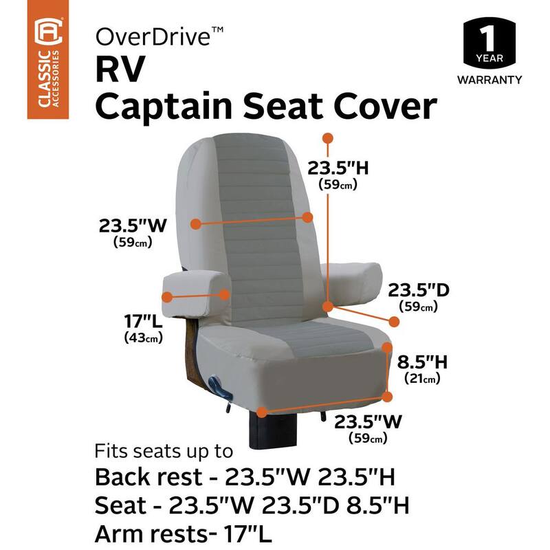 Classic Accessories OverDrive Captain Seat Cover (2-Pack) - 80-421-011002-RT