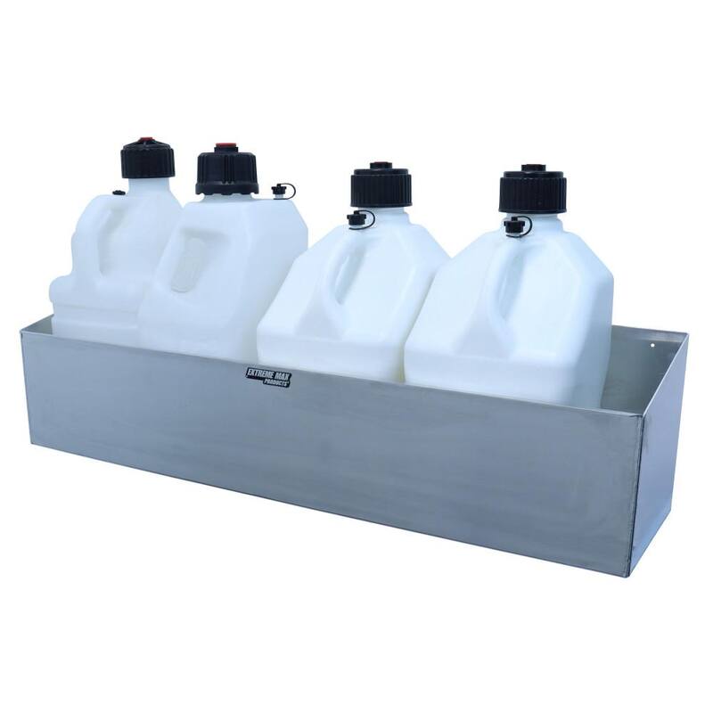 Extreme Max Aluminum Quad Fuel Jug Holder - Fits Four 5 Gal. Containers - 5001.6108