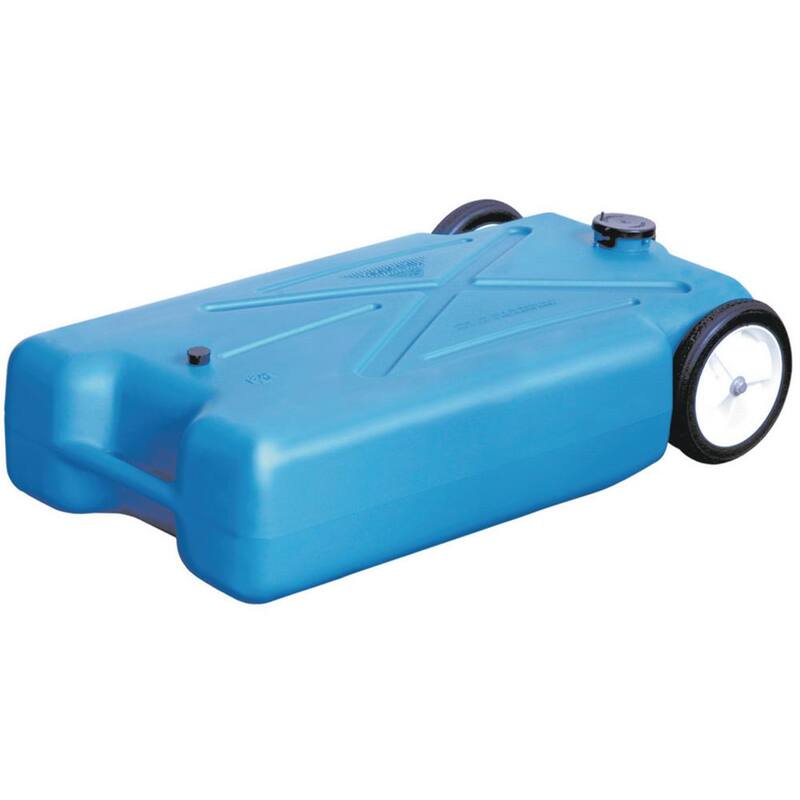 Barker 15 Gal. Polyethylene Tote-Along RV Waste Tank with Heavy-Duty Wheels - 11747