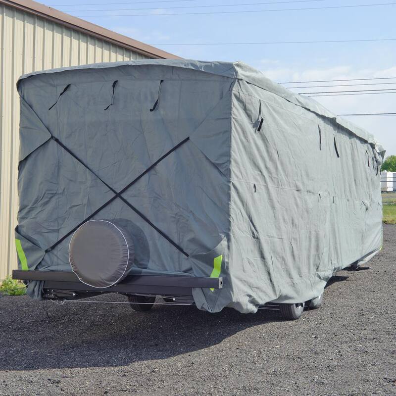 Budge Standard 252 in. x 105 in. x 116 in. Toy Hauler RV Cover, Size RVH-A - RVRB-50
