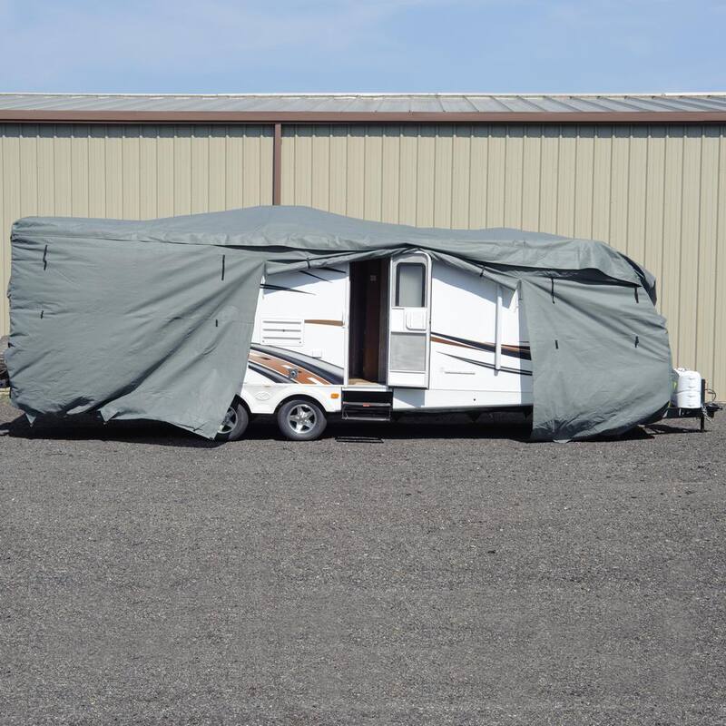 Budge Standard 252 in. x 105 in. x 116 in. Toy Hauler RV Cover, Size RVH-A - RVRB-50