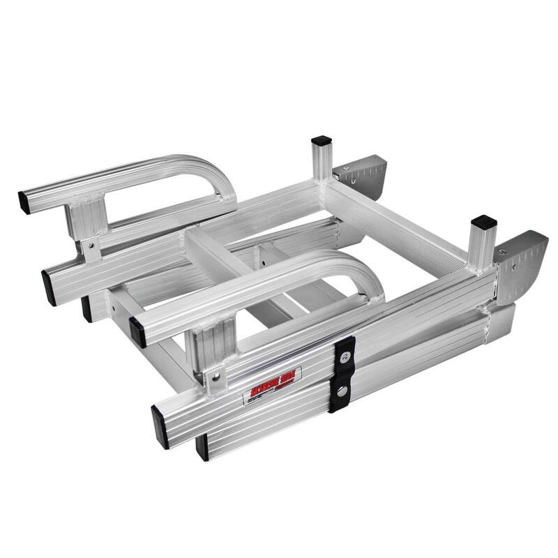 Extreme Max Aluminum 4-Step Compact Folding Pontoon Boarding Ladder - 3005.4089
