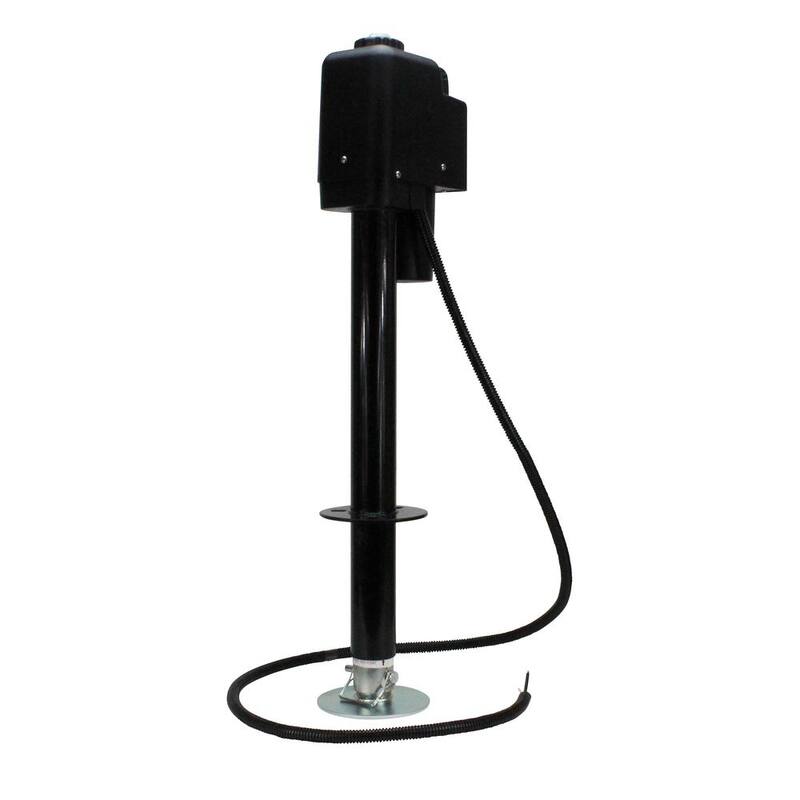 Quick Products Power A-Frame Electric Tongue Jack - 3,650 lbs. Lift Capacity, Black - JQ-3500B