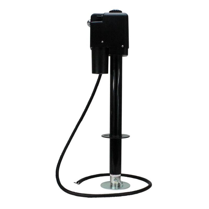 Quick Products Power A-Frame Electric Tongue Jack - 3,650 lbs. Lift Capacity, Black - JQ-3500B