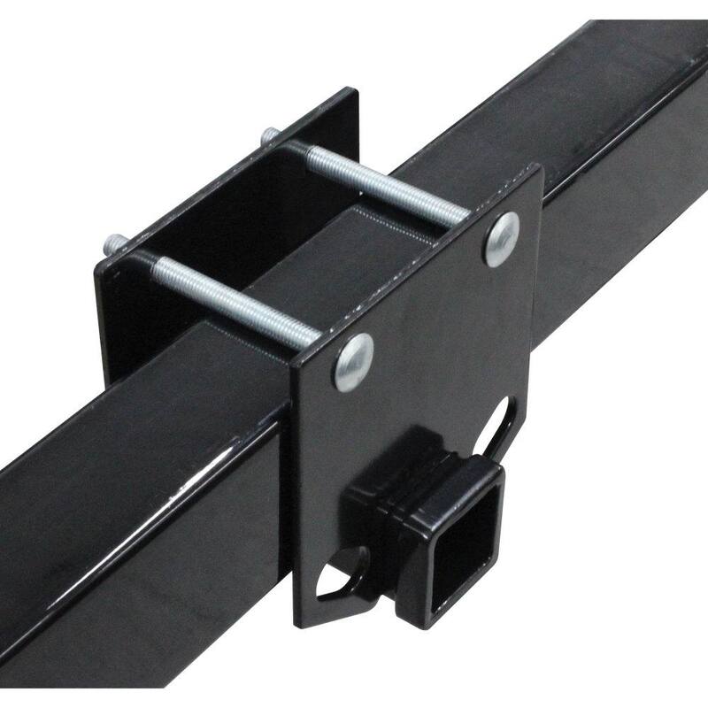 Quick Products Drop-Down Bumper Receiver Adapter with 2 in. Receiver - Fits 4 in. Square Bumper - QPDBAR