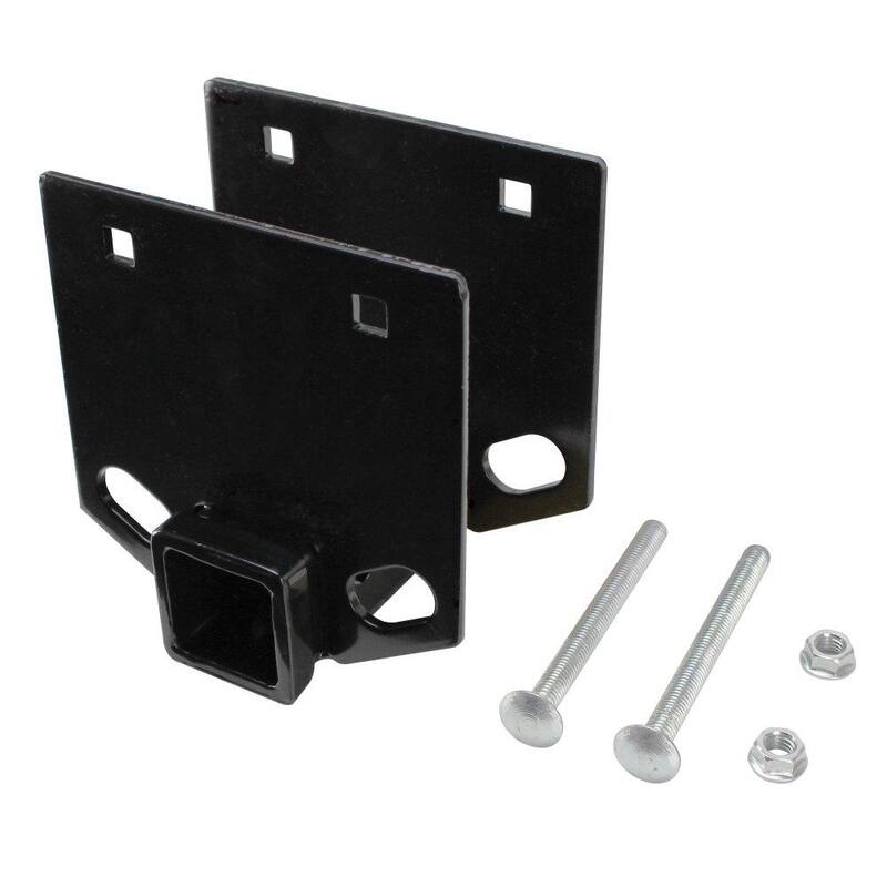 Quick Products Drop-Down Bumper Receiver Adapter with 2 in. Receiver - Fits 4 in. Square Bumper - QPDBAR