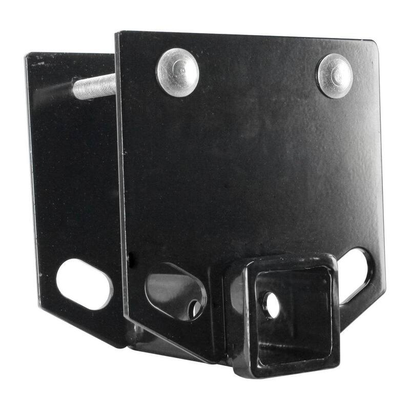 Quick Products Drop-Down Bumper Receiver Adapter with 2 in. Receiver - Fits 4 in. Square Bumper - QPDBAR