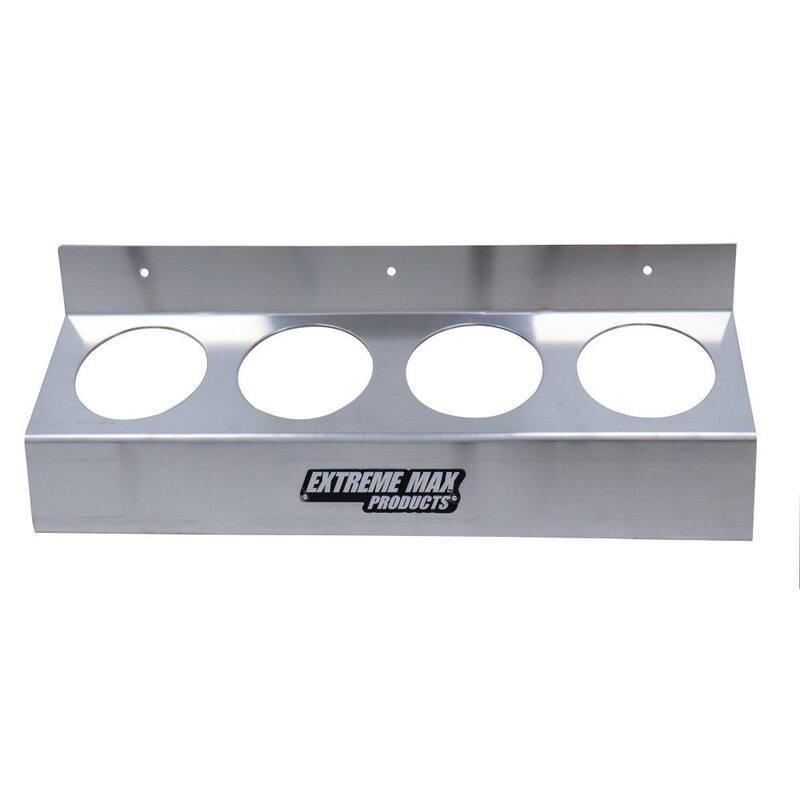 Extreme Max Aluminum Aerosol Storage Shelf - 4-Can Capacity - 5001.6088