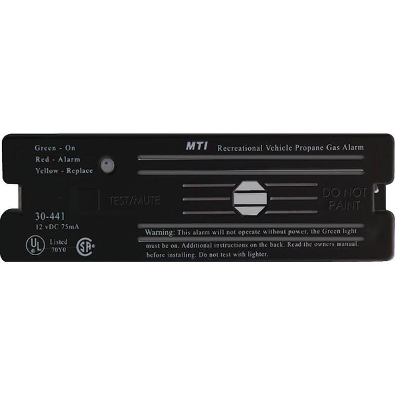 MTI Industries 30 Series 12-Volt Safe-T-Alert Surface Mount RV Propane/LP Gas Alarm in Black - 30-441-P-BL