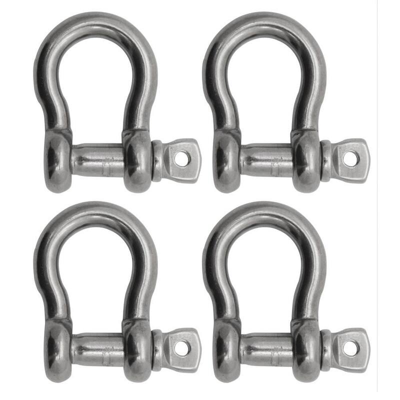 Extreme Max BoatTector Stainless Steel Anchor Shackle - 1/2", 4-Pack - 3006.8324.4