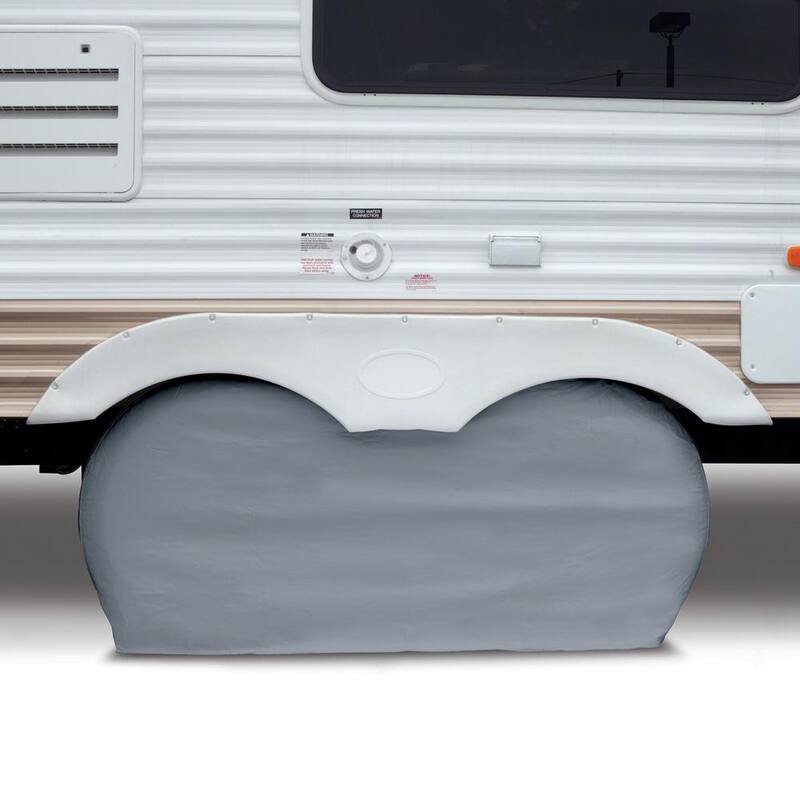 Classic Accessories OverDrive RV 74 in. L x 8 in. W x 34 in. H Dual Axle Wheel Cover - 80-210-051001-00