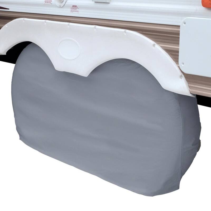 Classic Accessories OverDrive RV 74 in. L x 8 in. W x 34 in. H Dual Axle Wheel Cover - 80-210-051001-00