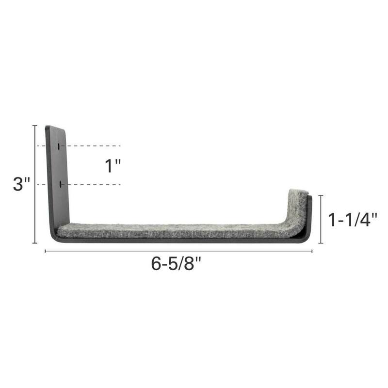 Extreme Max Minimalist Wall-Mount Naked Surfboard Rack / Display Mount - 2-Set Value Pack - 3006.8438.2