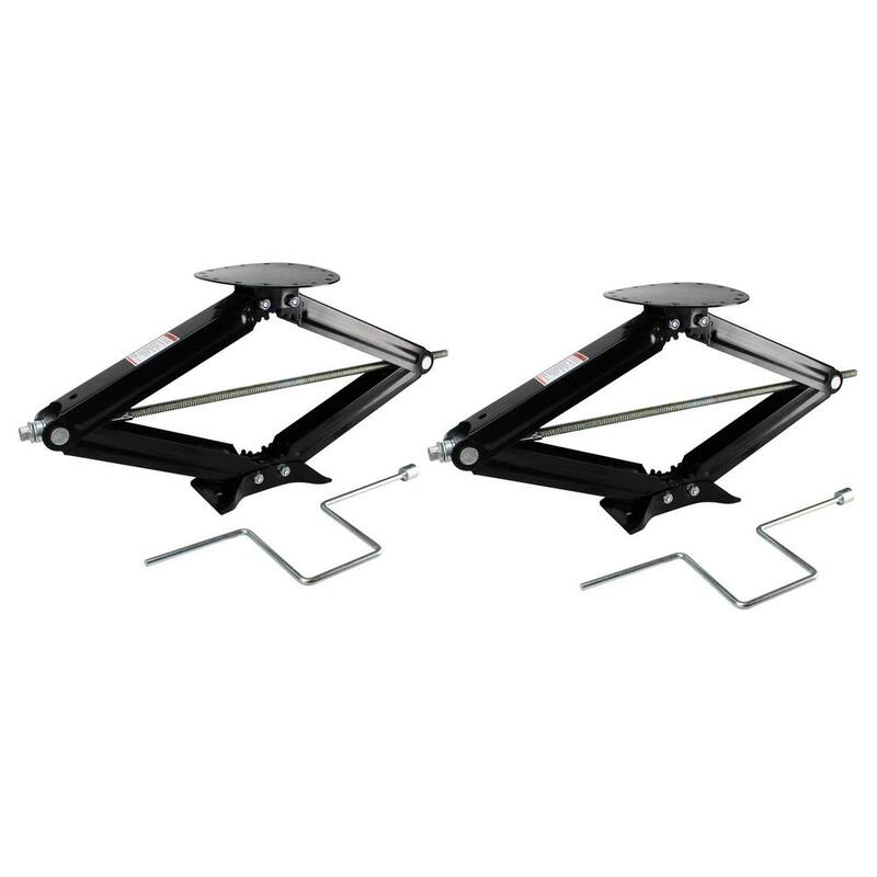 Quick Products RV Stabilizing and Leveling Scissor Jack, 5,000 lbs. Max, 30 in. - Pair - QP-RVJ-S30-2PK