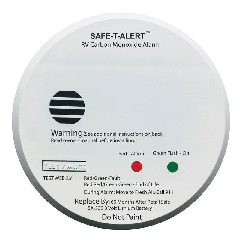 MTI Industries RV carbon Monoxide Alarm Battery Operated, White - SA-339