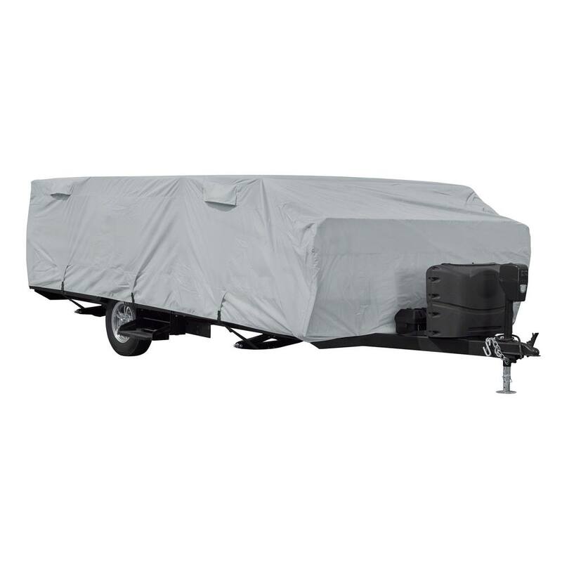 Classic Accessories Over Drive PermaPRO Folding Camping Trailer Cover, Fits 14 ft. - 16 ft. L Trailers - 80-404-171001-RT
